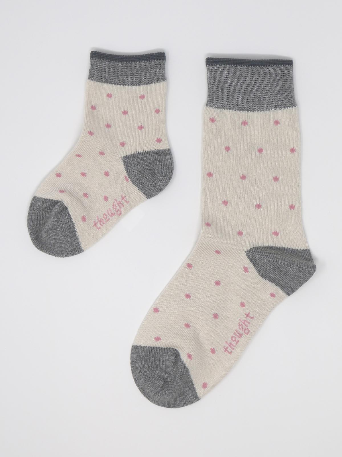 Rose Bamboo Baby Spot & Stripe Socks Gift - Flockneti
